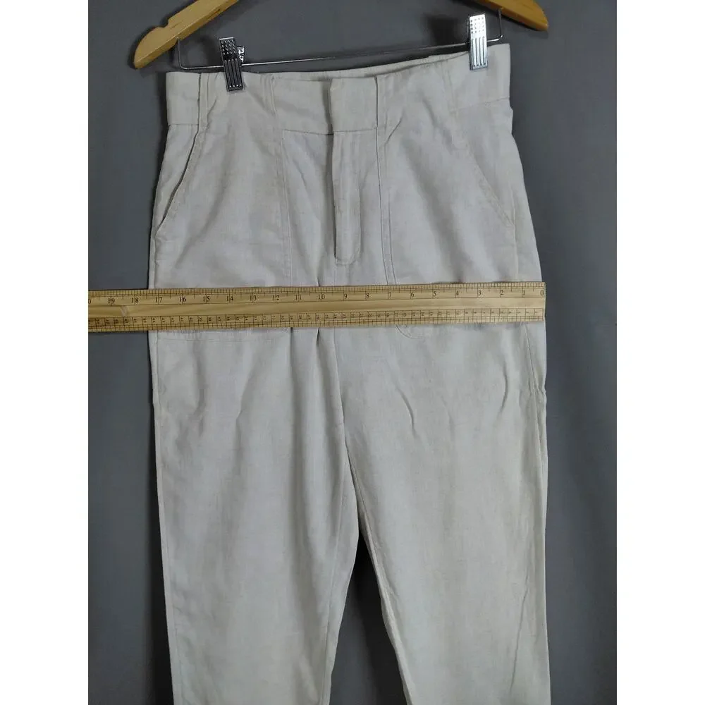 BANANA REPUBLIC Linen Beige Lightweight Pants Women Size 2